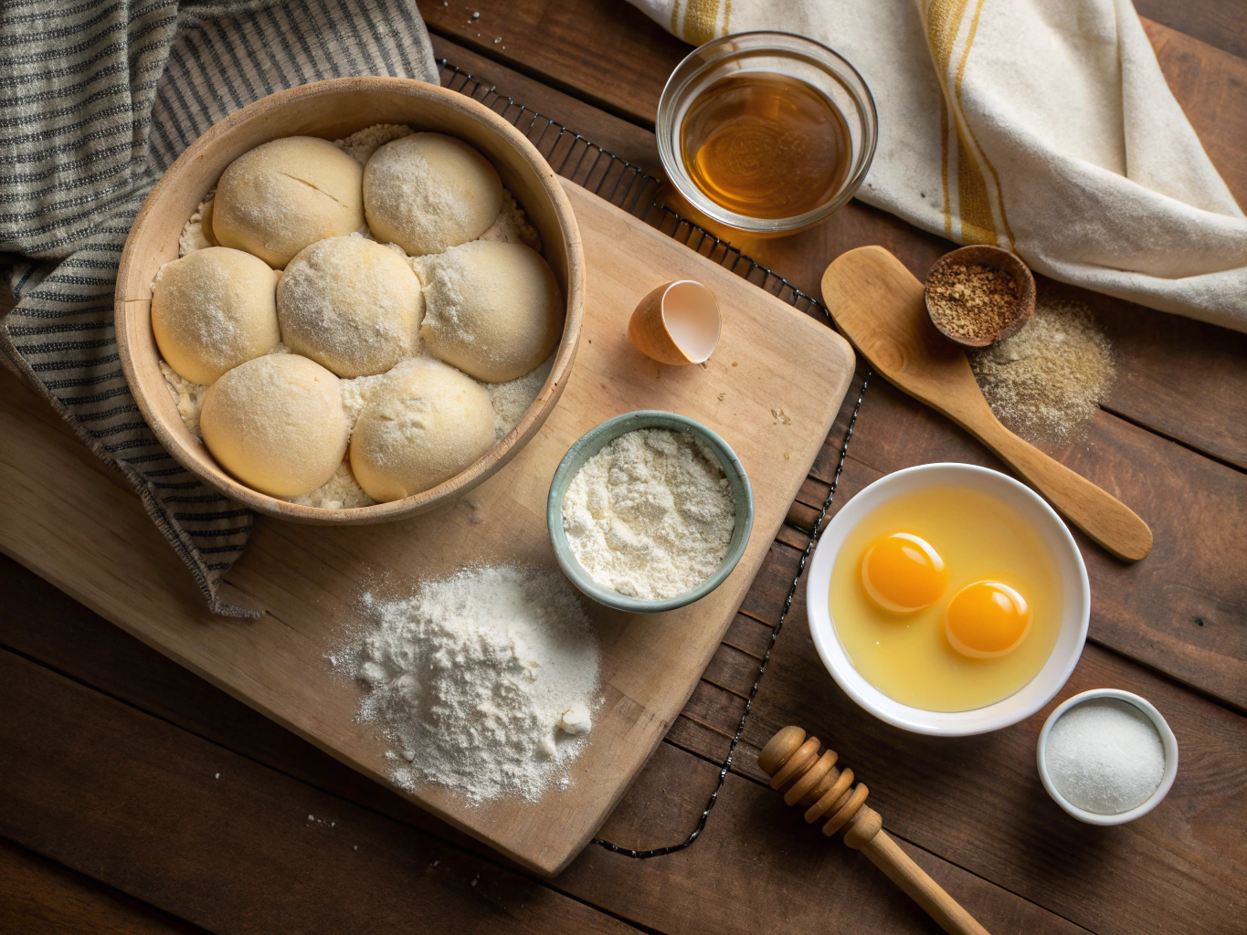 The Ultimate Sourdough Buns Recipe: Soft, Tangy, Unforgettable 5 sourdough buns ingredients representation