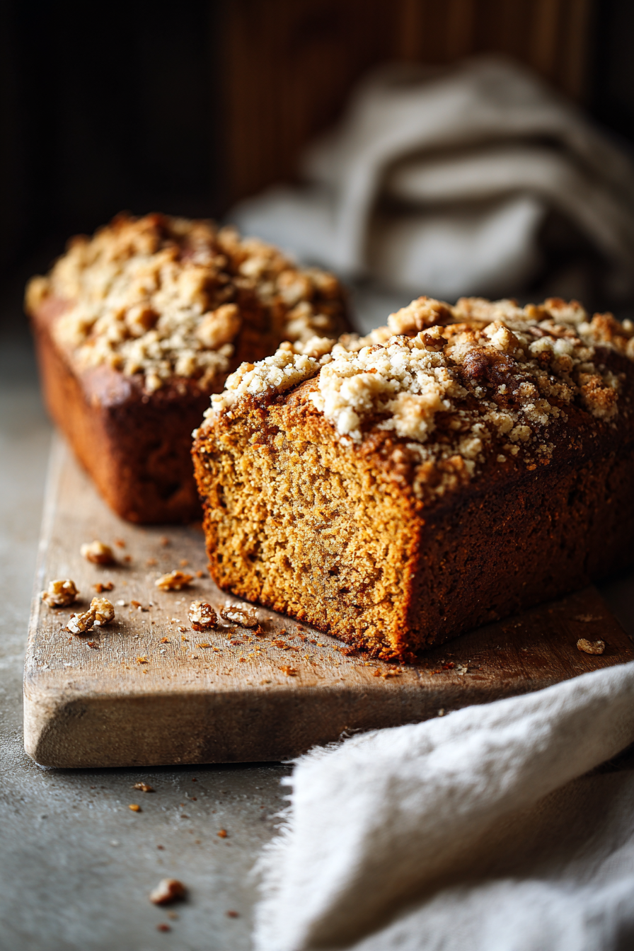 two lovaes of pumpkin bread